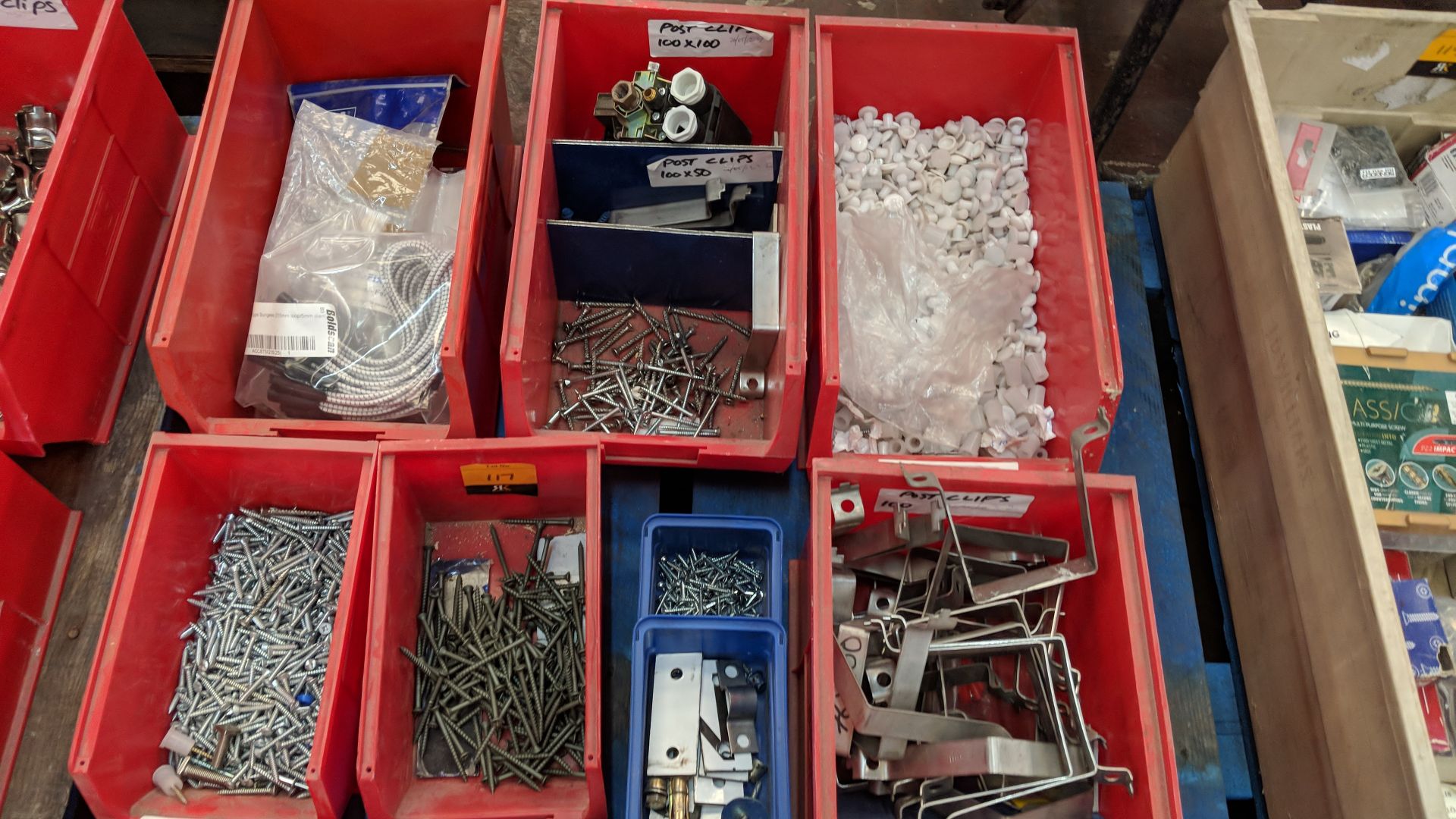 Quantity of lin bins & their contents of assorted fixings - Image 4 of 5