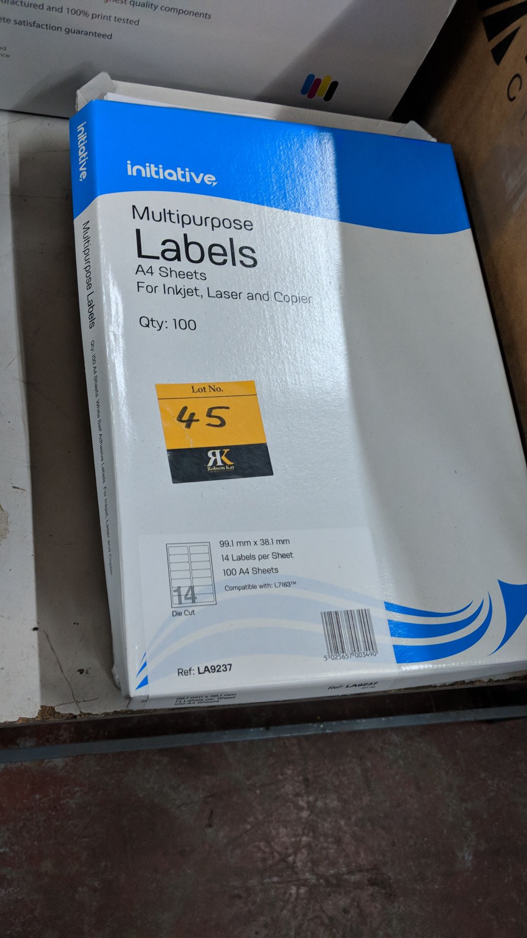 3 packs of laser jet multipurpose labels on A4 sheets