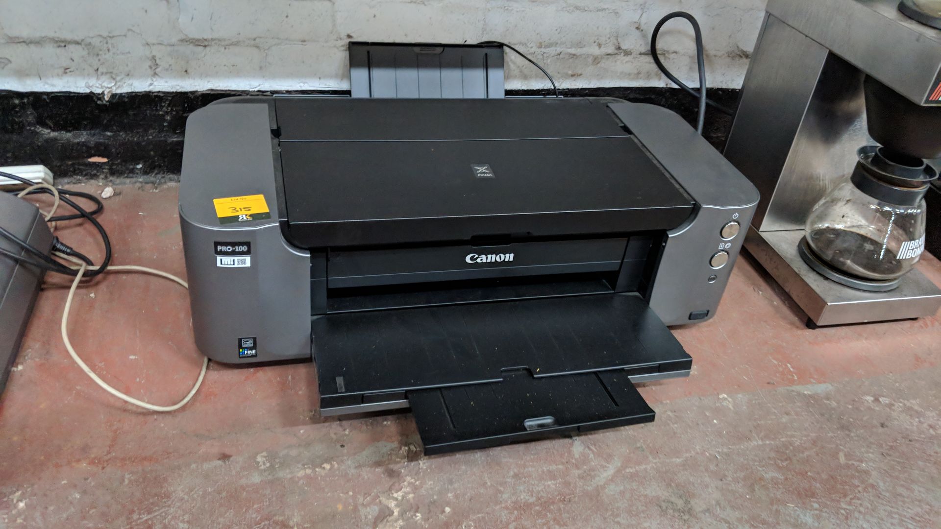 Canon Pro-100 A3 inkjet printer plus the contents of a crate of inkjet cartridges IMPORTANT: - Image 7 of 8