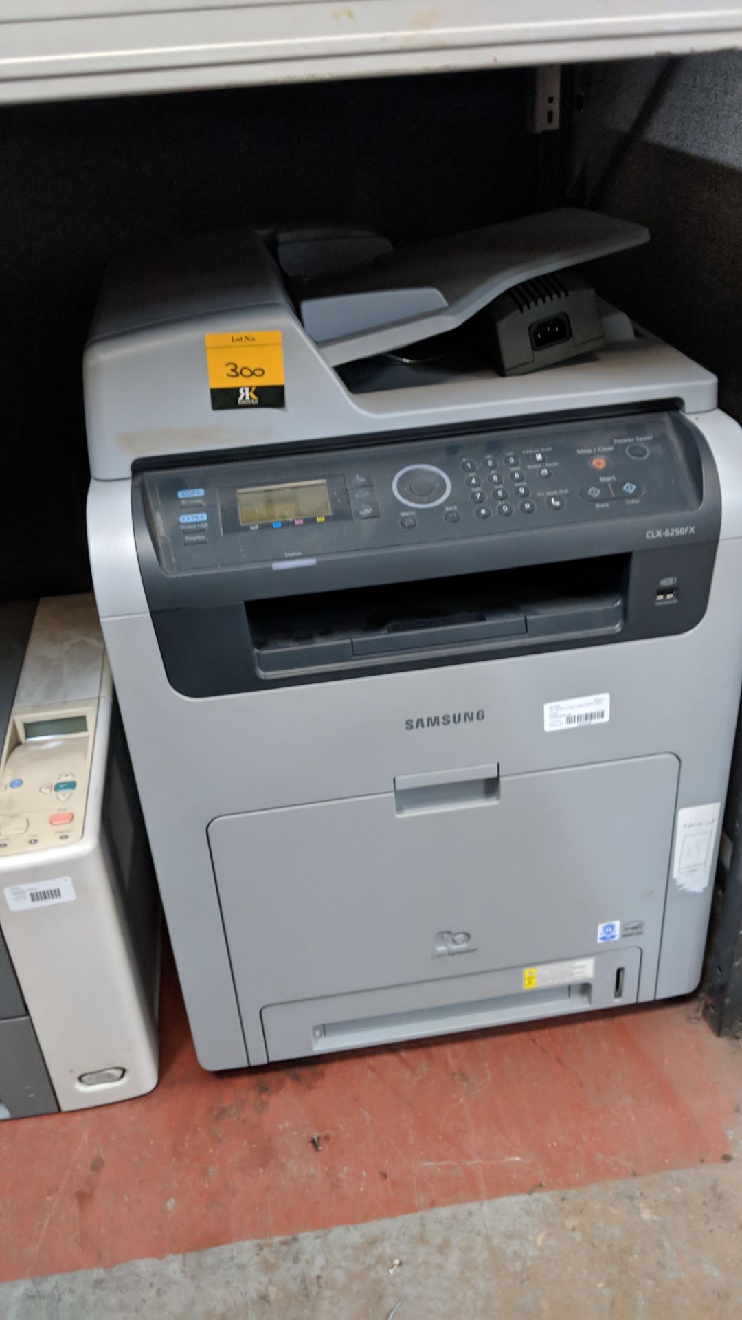 Samsung model CLX-6250FX large multifunction laserjet printer with auto docufeed IMPORTANT: Please - Image 4 of 5