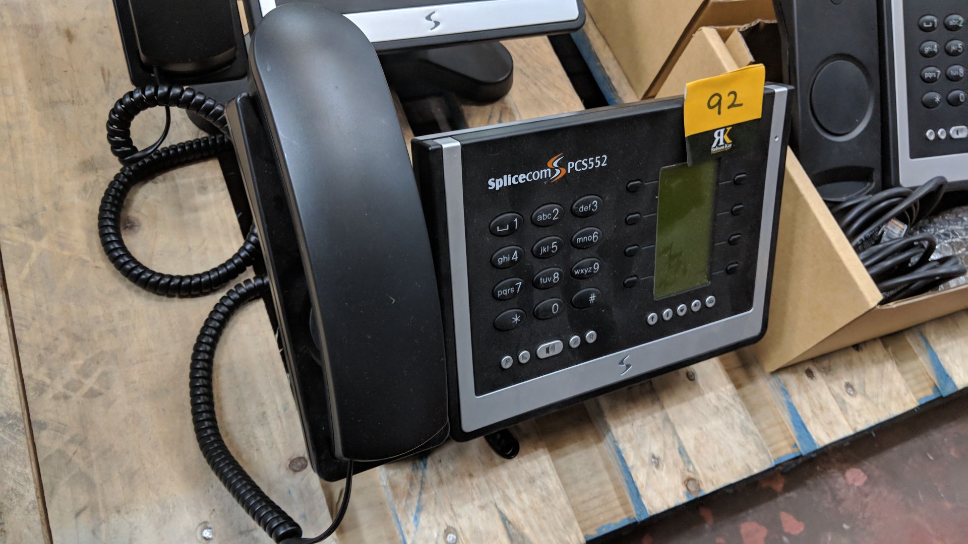 9 off Splicecom PCS552 IP telephone handsets IMPORTANT: Please remember goods successfully bid - Image 5 of 7