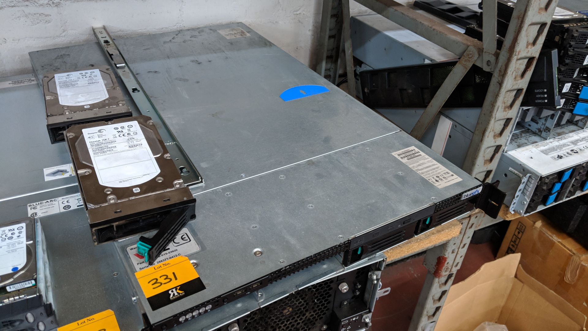 Blue FX rack mountable server with 2 off Seagate Cheetah 15K.7 450Gb hard drives IMPORTANT: Please