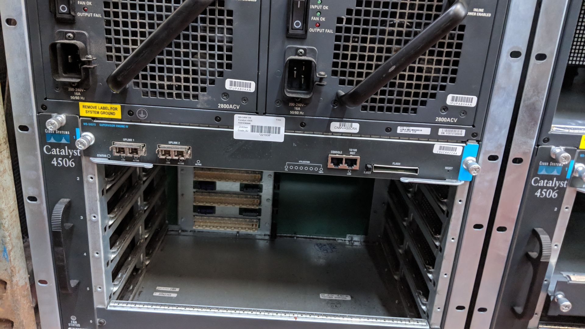 Cisco Catalyst 4506 modular switch with twin power supplies IMPORTANT: Please remember goods - Image 3 of 5