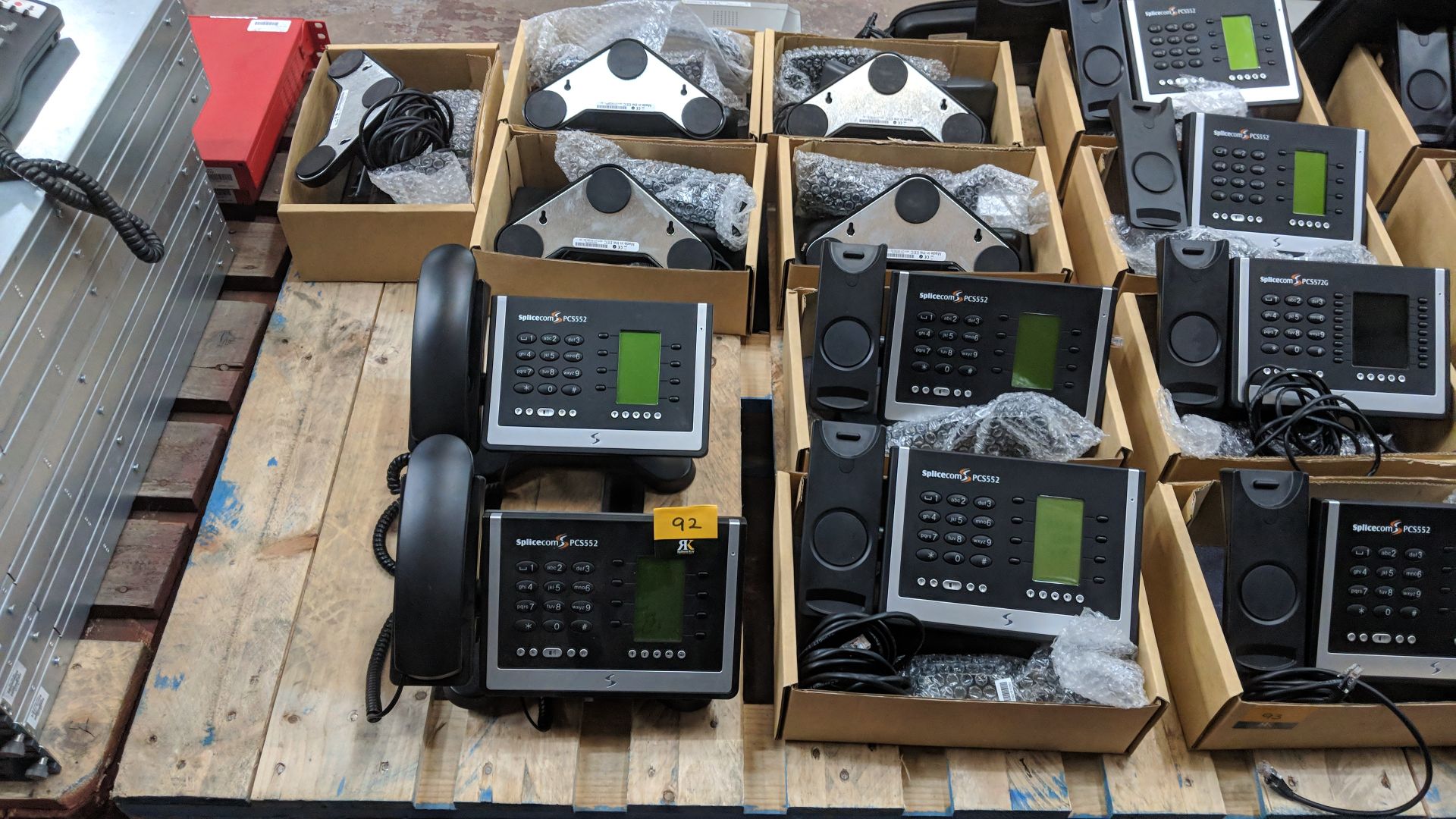 9 off Splicecom PCS552 IP telephone handsets IMPORTANT: Please remember goods successfully bid