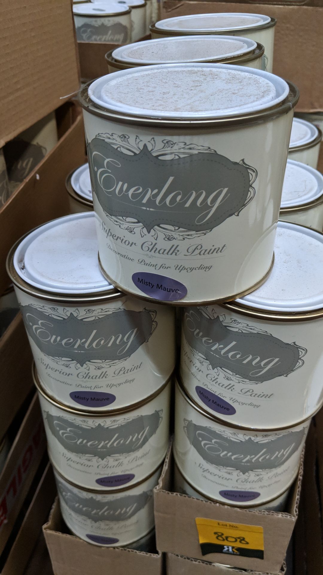 39 off 500ml tins of Everlong branded superior chalk paint - colour Misty Mauve This lot is one of a - Image 2 of 2