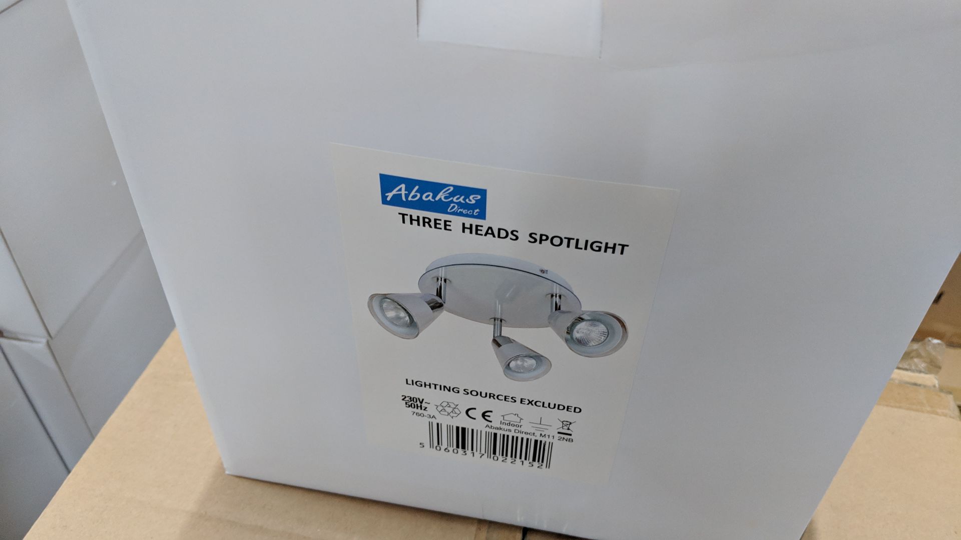 Quantity of matching Abakus spot lights comprising 6 off 3 head spot lights & 24 off single head - Image 3 of 3