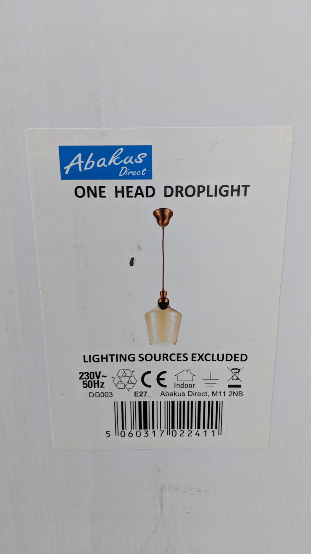 16 off Abakus model DG003 one head droplight light fittings This lot is one of a number of lots in - Image 3 of 3