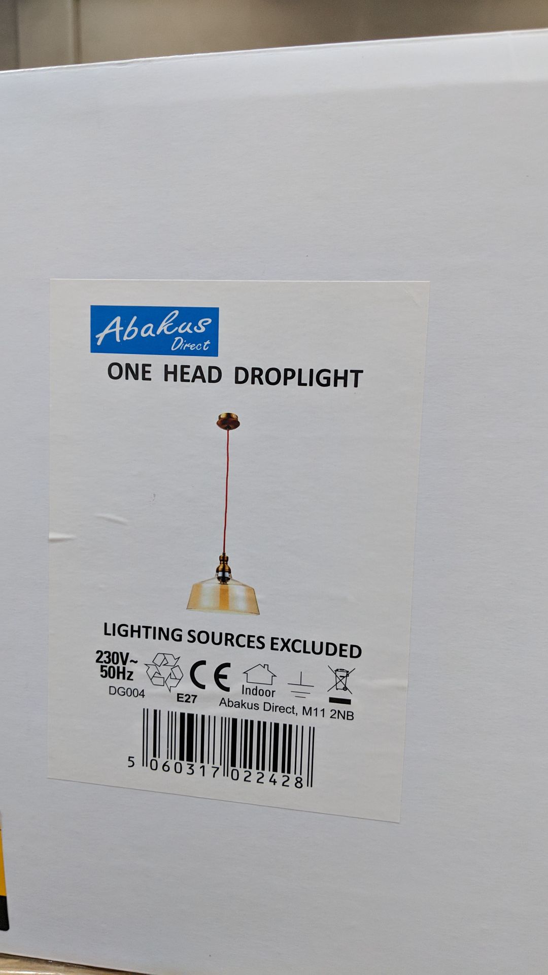 16 off Abakus model DG004 one head droplight light fittings This lot is one of a number of lots in - Image 2 of 2