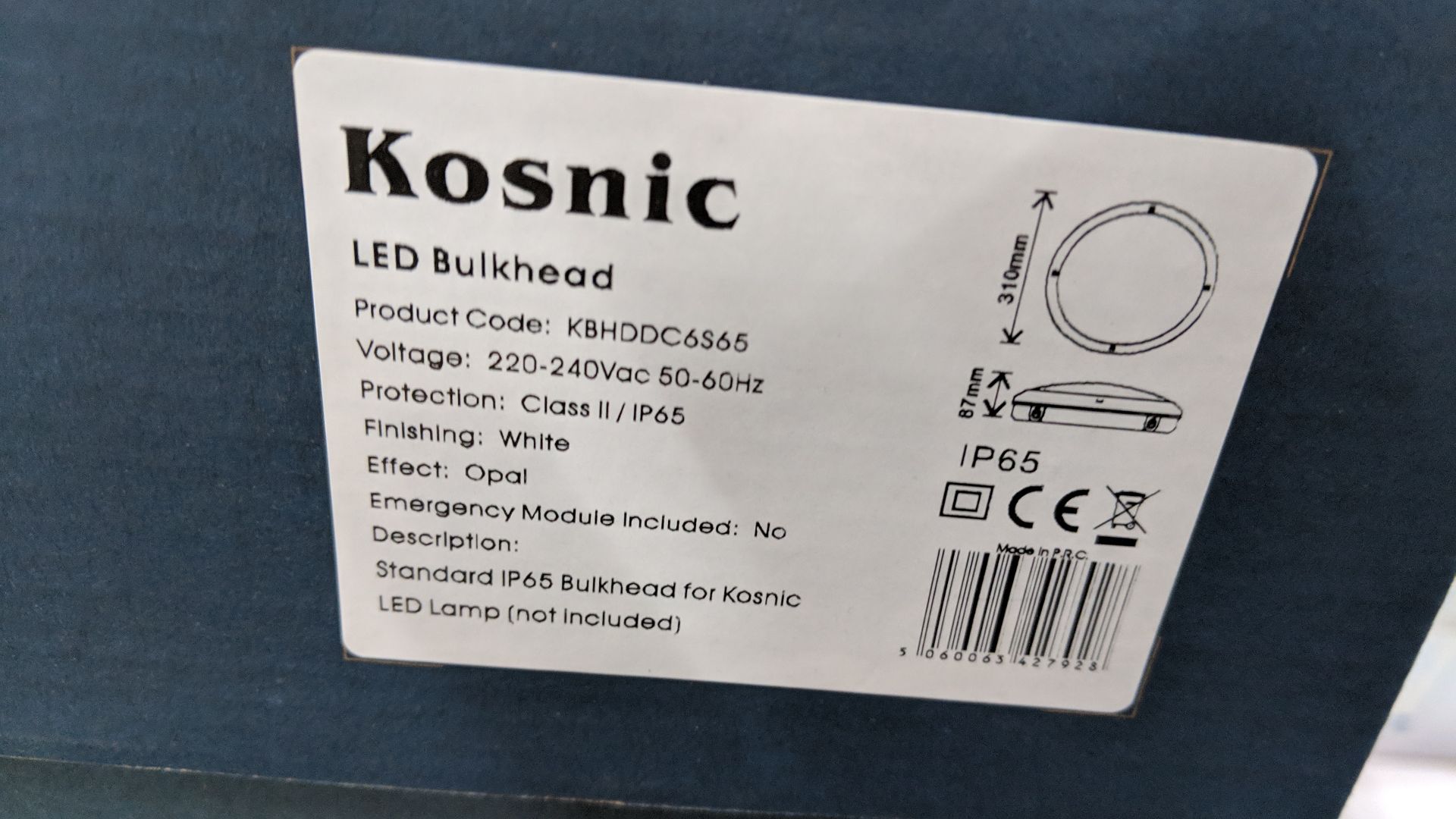 12 off Kosnic Blanca LED bulkhead lamps This lot is one of a number of lots in this sale being - Image 2 of 2