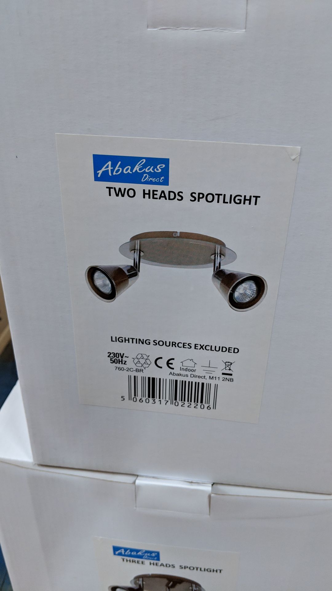 Quantity of matching Abakus spot lights comprising 12 off 3 head spot lights, 12 off 2 head spot - Image 2 of 3