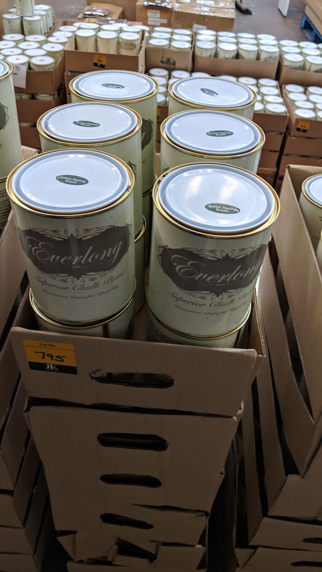 42 off 1 litre tins of Everlong branded superior chalk paint - colour British Racing Green This - Image 2 of 2