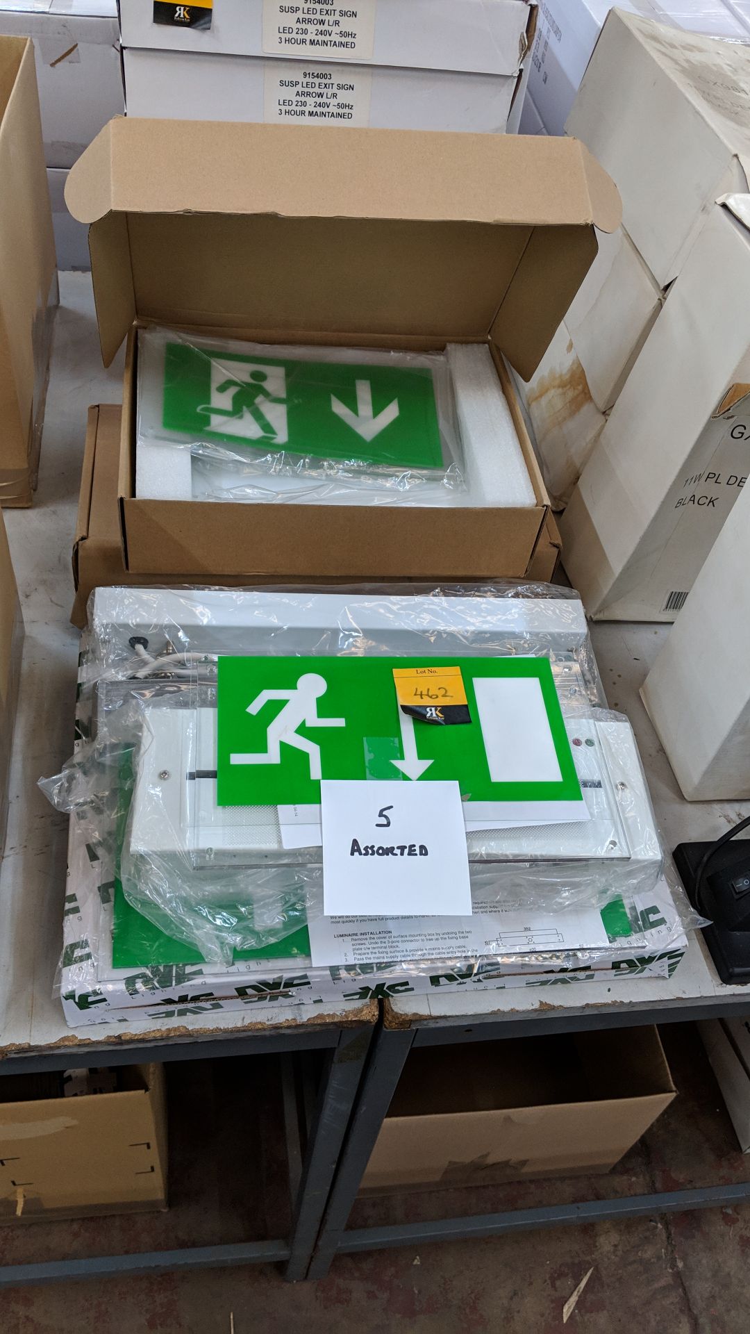 5 off assorted emergency lighting units This lot is one of a number of lots in this sale being