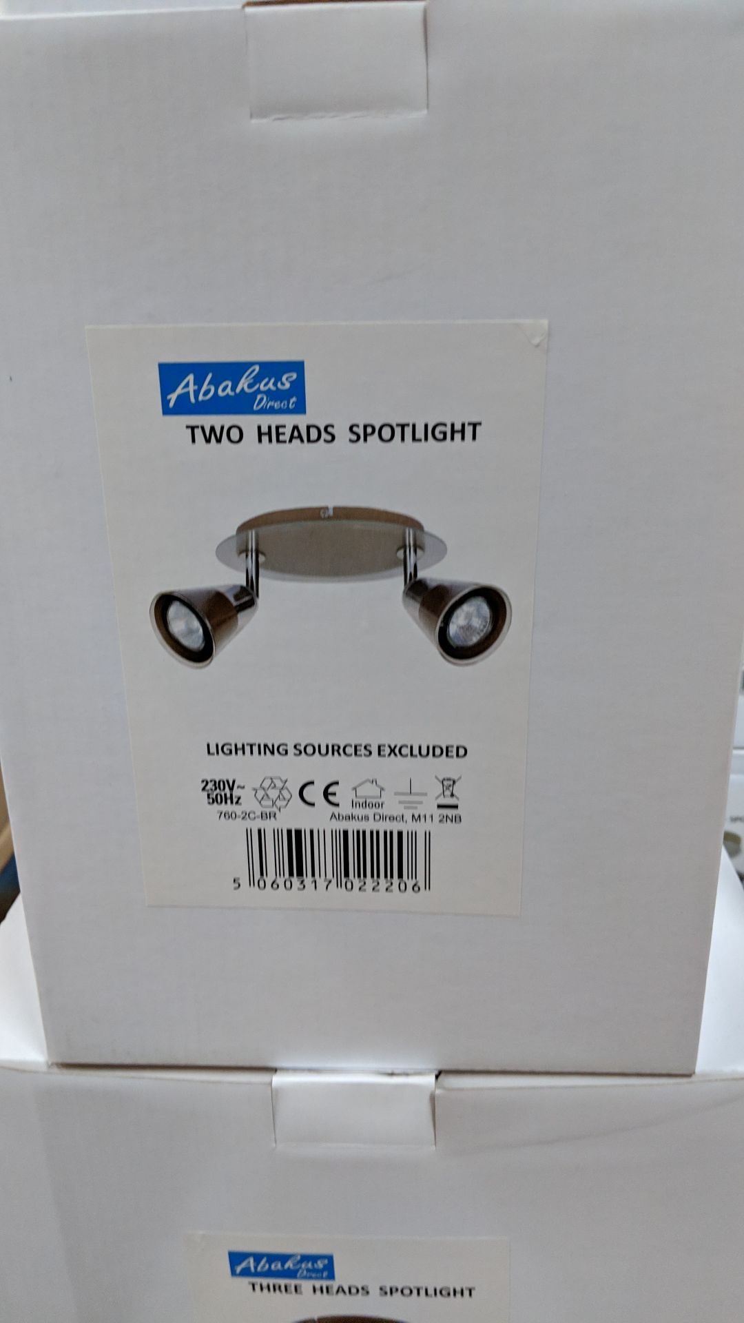 Quantity of matching Abakus spot lights comprising 6 off 3 head spot lights, 6 off 2 head spot - Image 3 of 4