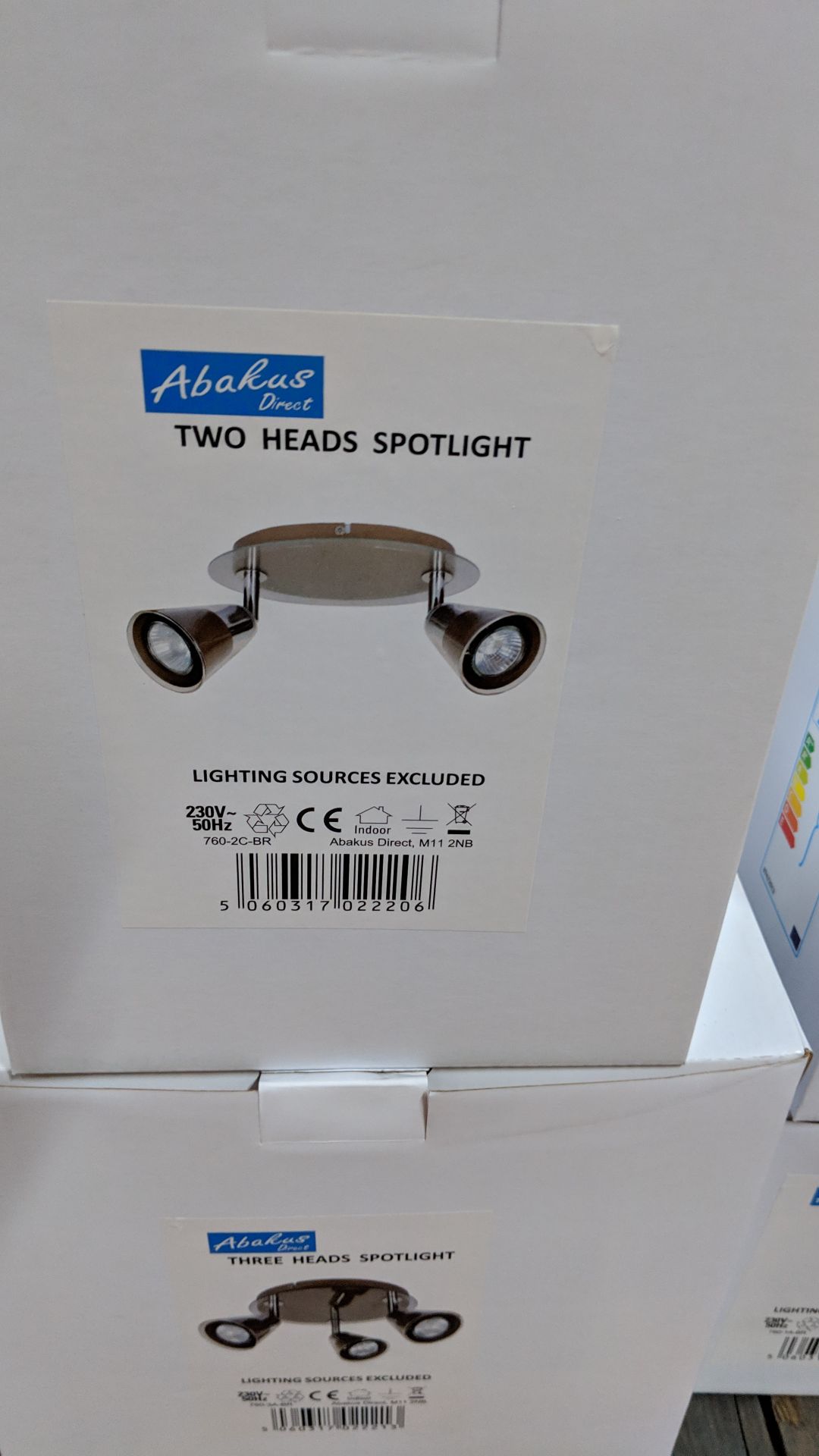 Quantity of matching Abakus spot lights comprising 24 off 3 head spot lights, 24 off 2 head spot - Image 2 of 3