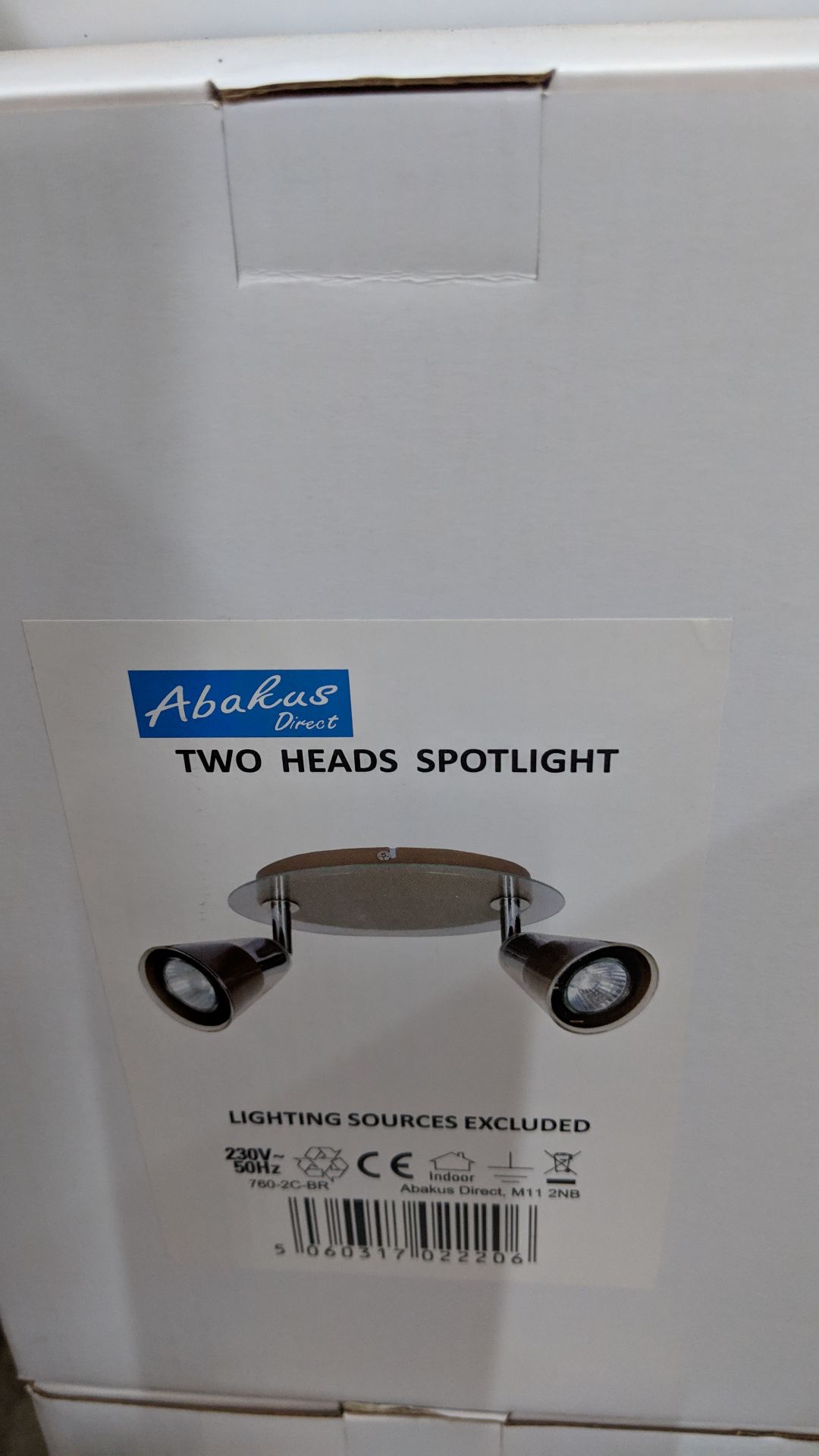 18 off matching Abakus 2 head spot lights, model code 760-2C (brown/silver finish) This lot is one - Image 3 of 3