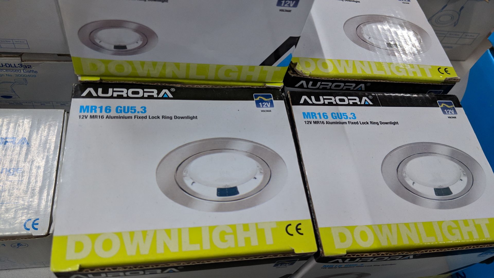 19 off assorted Aurora GU10 & GU5.3 downlights This lot is one of a number of lots in this sale - Image 3 of 3