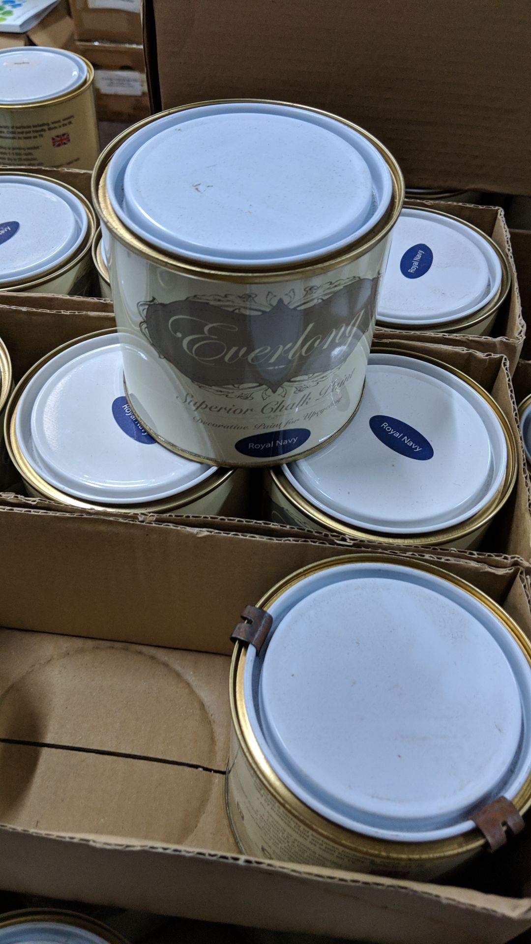 69 off 500ml tins of Everlong branded superior chalk paint - colour Royal Navy This lot is one of - Image 2 of 2