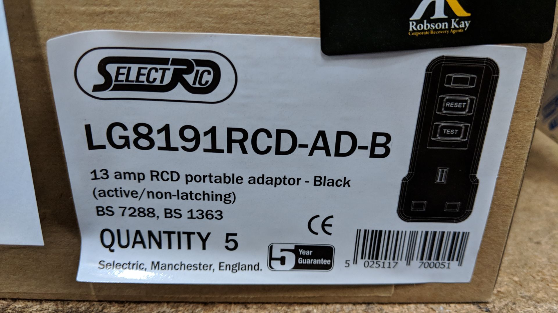 33 off 13amp black RCD active/non-latching adaptors This lot is one of a number of lots in this sale - Image 2 of 3