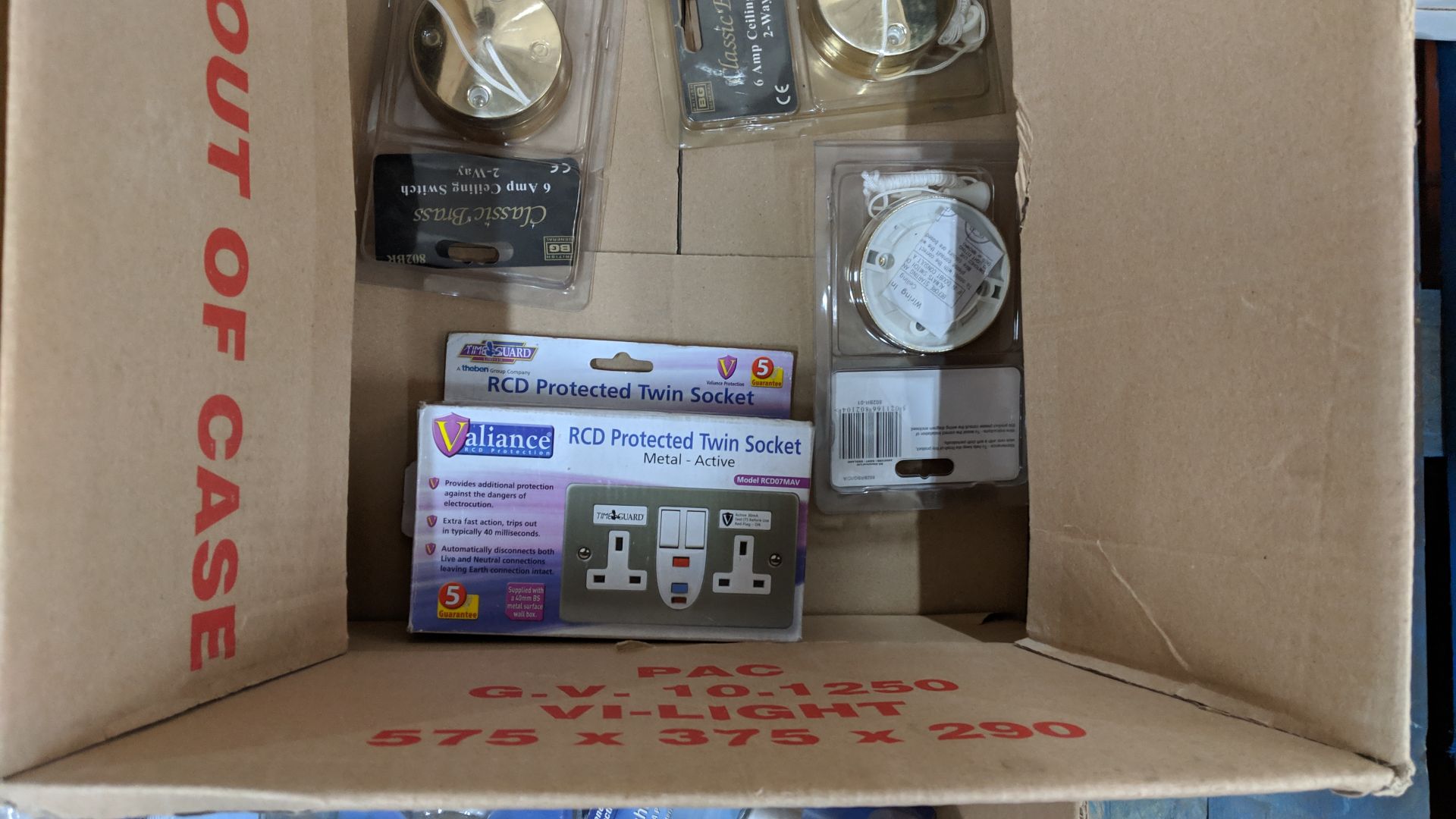 3 boxes of assorted lighting products comprising 1 box of bulbs, 1 box of light switches, timers & - Image 4 of 8
