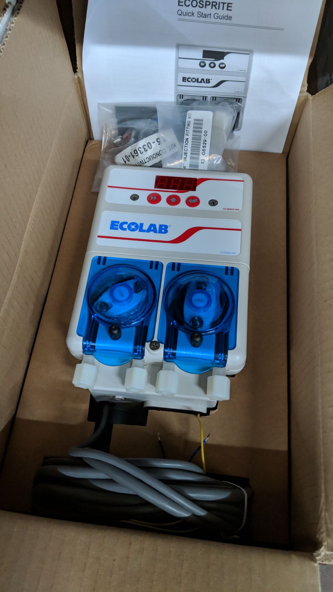 2 off Ecolab Ecosprite controller dispensers model no. DM-420-SPL0059 This lot is one of a number of