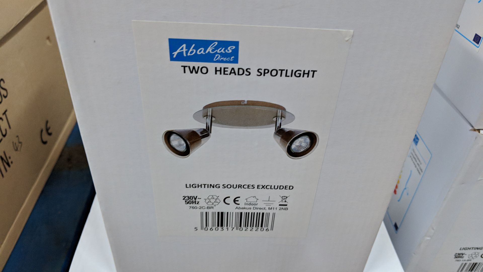 Quantity of matching Abakus spot lights comprising 12 off 3 head spot lights, 12 off 2 head spot - Image 2 of 3