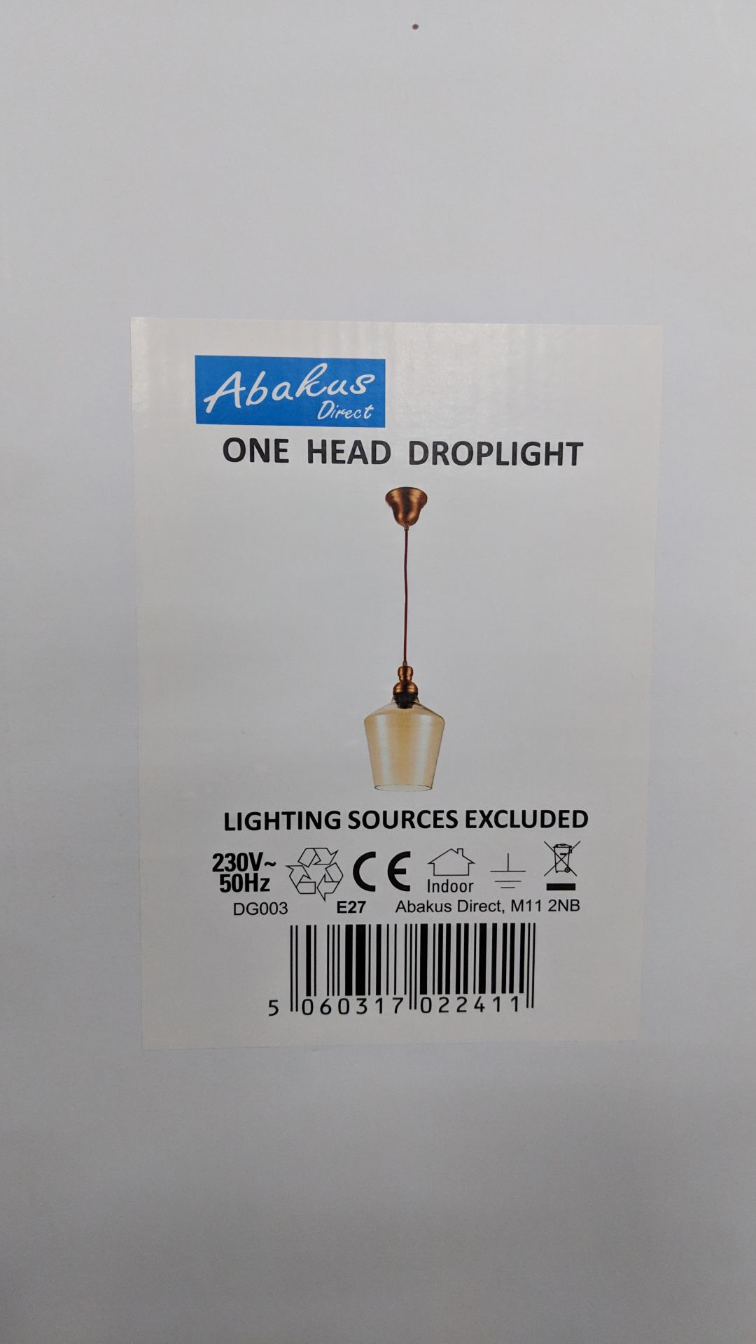 16 off Abakus model DG003 one head droplight light fittings This lot is one of a number of lots in - Bild 3 aus 3