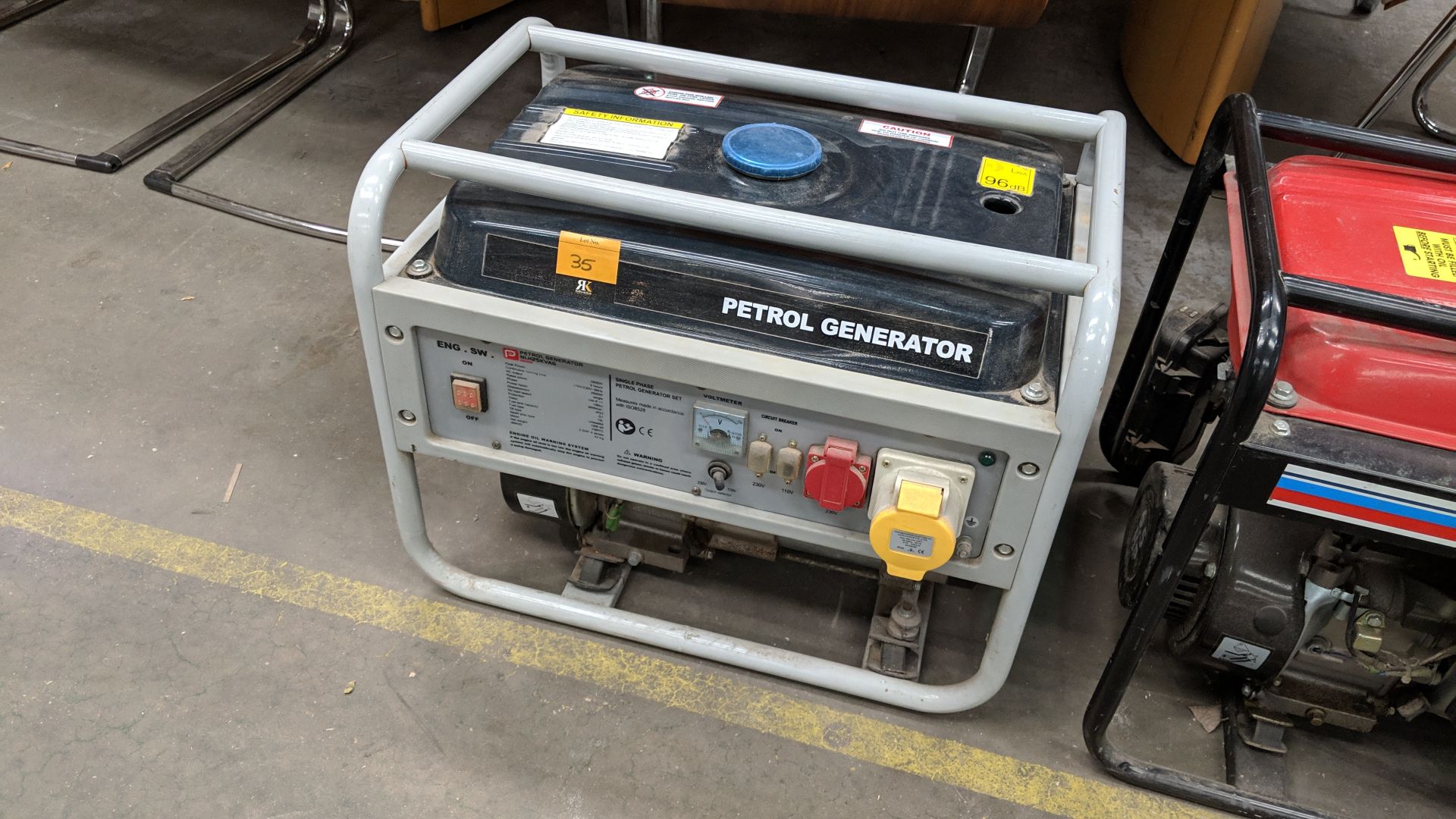 Performance Pro petrol generator model NLH25KBAG, single phase petrol generator set. IMPORTANT: - Image 6 of 6