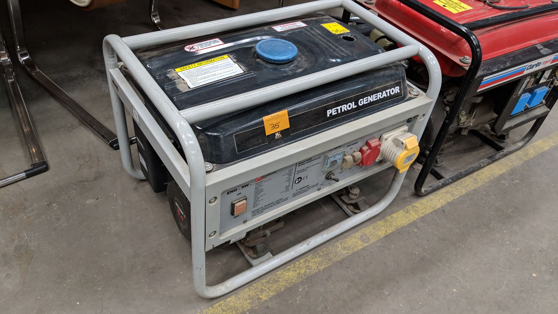 Performance Pro petrol generator model NLH25KBAG, single phase petrol generator set. IMPORTANT: