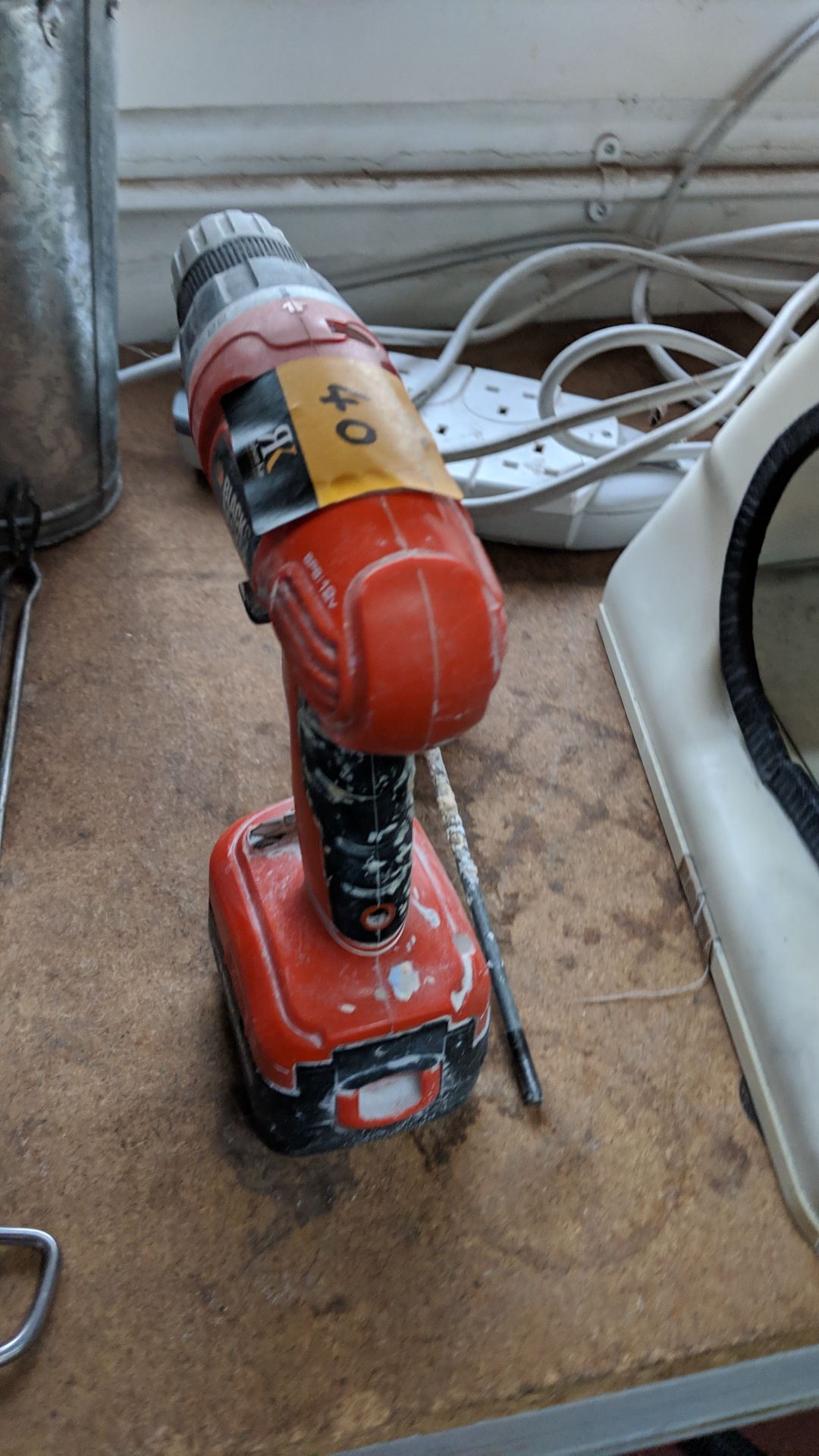 Black & Decker cordless drill including battery plus attachment for use with same NB. No charger - Image 2 of 3