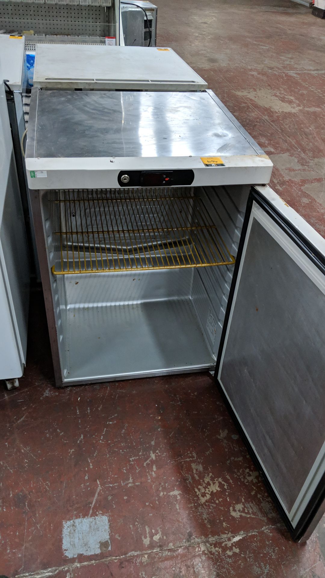 Stainless steel under counter fridge IMPORTANT: Please remember goods successfully bid upon must - Image 4 of 4