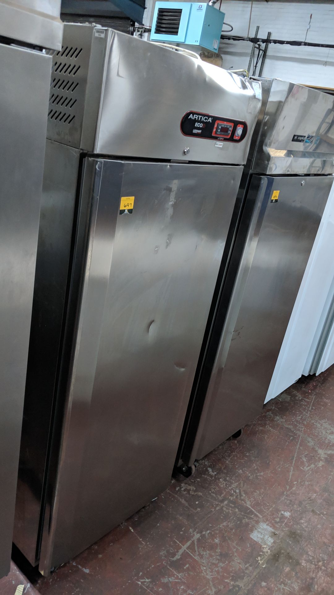 Lockhart Artico Eco tall stainless steel fridge IMPORTANT: Please remember goods successfully bid - Image 2 of 4