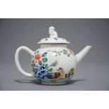 A Chinese famille rose teapot with a duck and a pheasant, Yongzheng