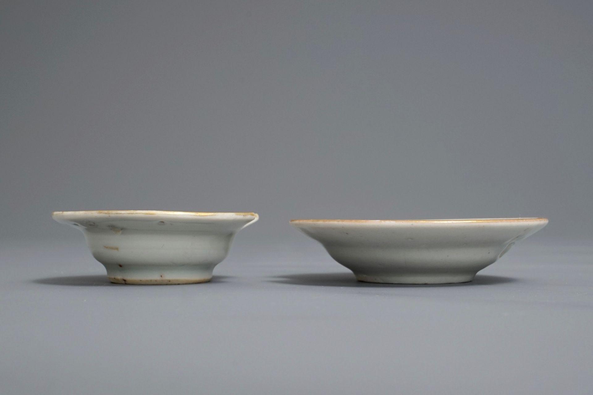 Two Japanese Imari miniature shaving bowls, Edo, 18th C. - Image 3 of 3