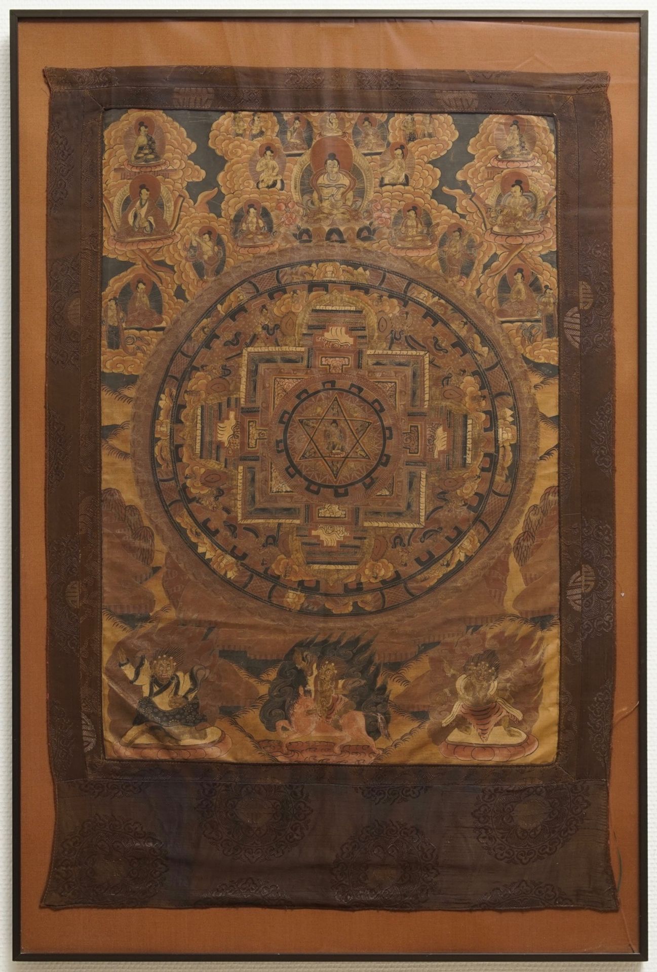 A 'mandala' thangka, Nepal or Tibet, 19/20th C.