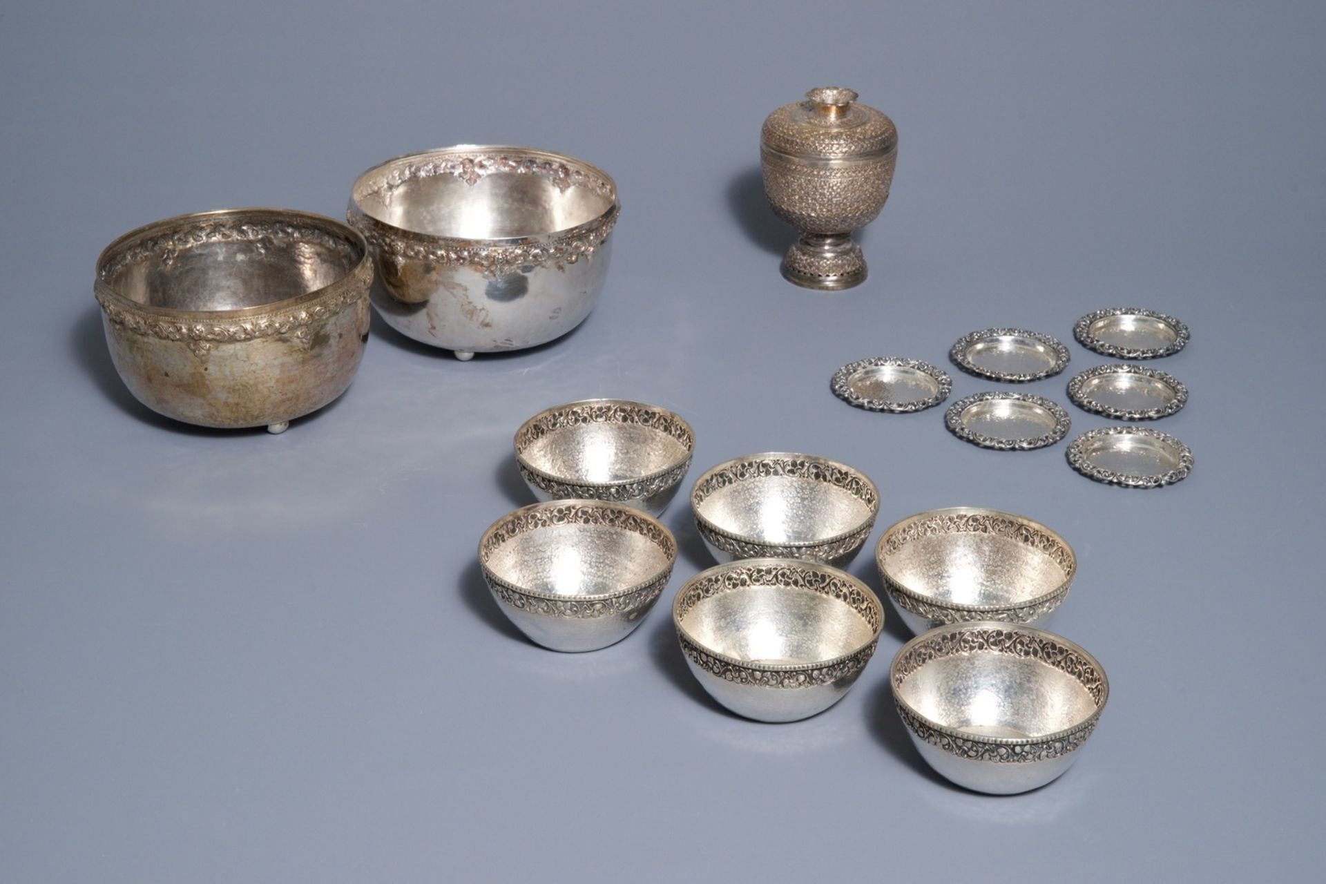 A varied collection of silver wares, South-East Asia, 19/20th C. - Image 2 of 2