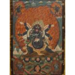 A 'Mahakala' thangka, Sino-Tibet, 19th C.