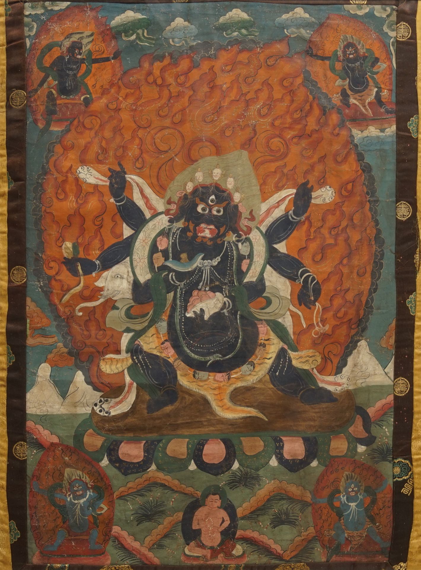 A 'Mahakala' thangka, Sino-Tibet, 19th C.