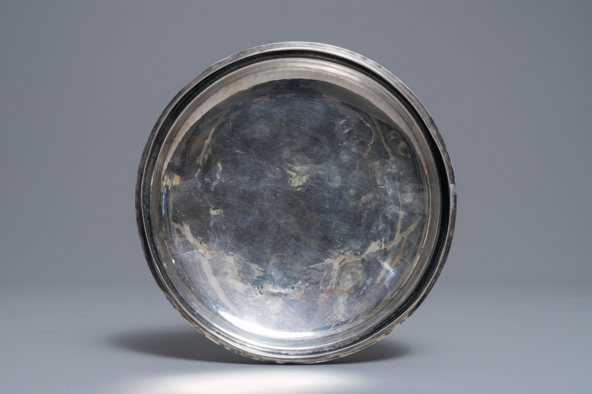 A silver porringer and cover, Petrus de Thieu, Bruges, 1774 - Image 18 of 20