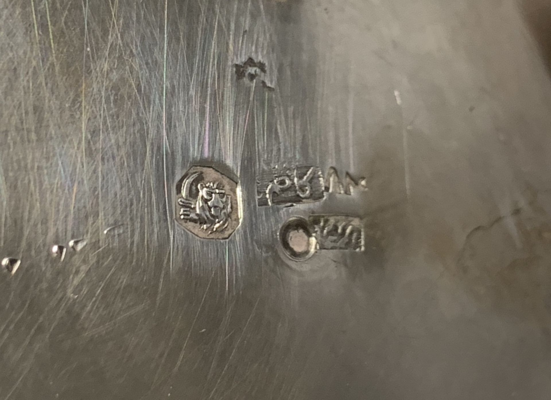 An engraved silver bowl on stand, Iran, 1967-1979 - Image 9 of 9