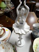 A Rosenthal Blanc de Chine figurine (A/F) by Lillian Harvey as Fanny Elssler
