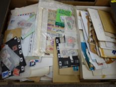 World stamps - a mixed unsorted quantity including envelope attached cancellations