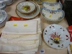 Parcel of Continental lustre plates, parcel of Royal Doulton 'Vivirona' hors d'oeuvres dishes etc