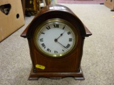 Neat mahogany mantel clock