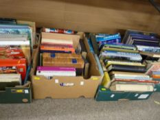Four boxes of vintage books