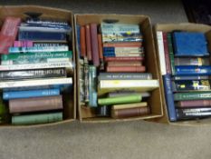 Three boxes containing good reference and other books