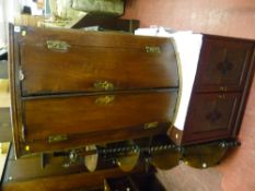 Antique wall hanging corner cupboard and an entertainment stand