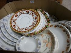 Box of Staffs china and kitchen porcelain