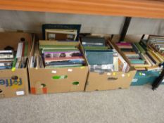 Five boxes of vintage books