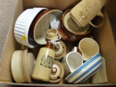 Box of mixed pottery and china