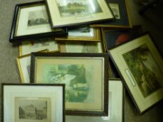 Quantity of framed pictures and prints